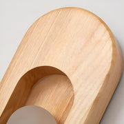 Zaevia Sora Minimalist Wood Oval Wall Sconce - Lighting > Wall Lights > Wall Sconces > Diffused Light Wall Sconces | Zaevia