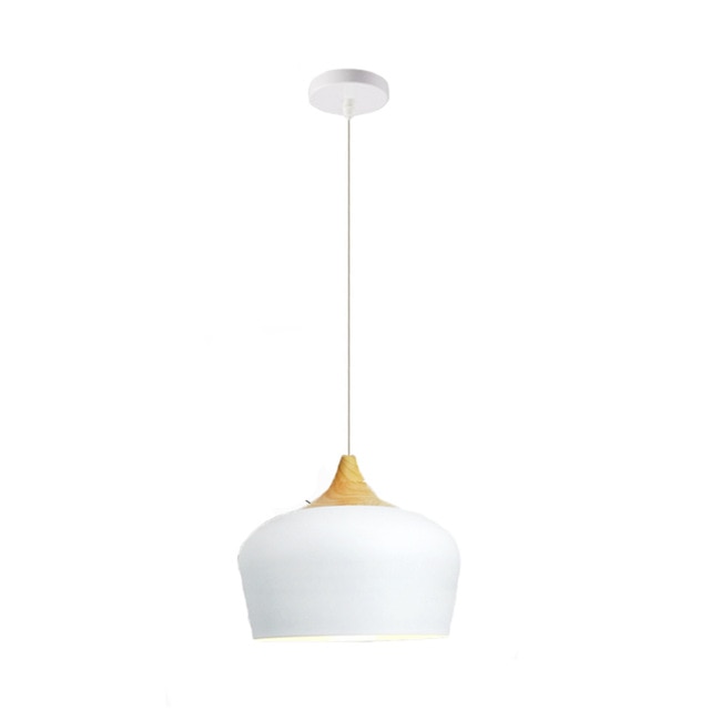 Sora Nordic Wood Accent Minimalist Pendant Light