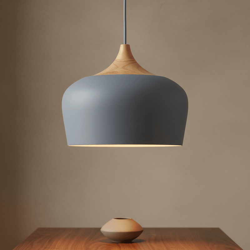 Sora Nordic Wood Accent Minimalist Pendant Light - Pendant Light | Zaevia