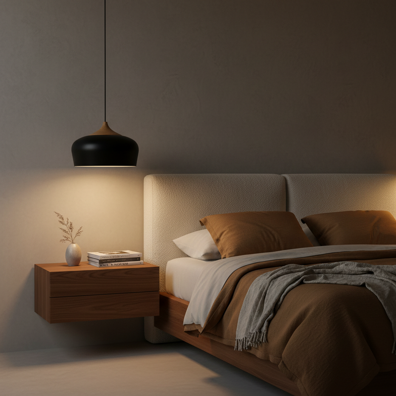 Sora Nordic Wood Accent Minimalist Pendant Light