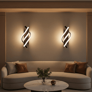 Zaevia Helix Minimalist Spiral LED Wall Sconce | 3 - Tone Color Adjustable - Wall Light | Zaevia