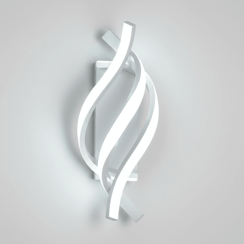 Zaevia Helix Minimalist Spiral LED Wall Sconce | 3 - Tone Color Adjustable - Wall Light | Zaevia