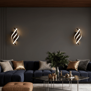 Zaevia Helix Minimalist Spiral LED Wall Sconce | 3 - Tone Color Adjustable - Wall Light | Zaevia