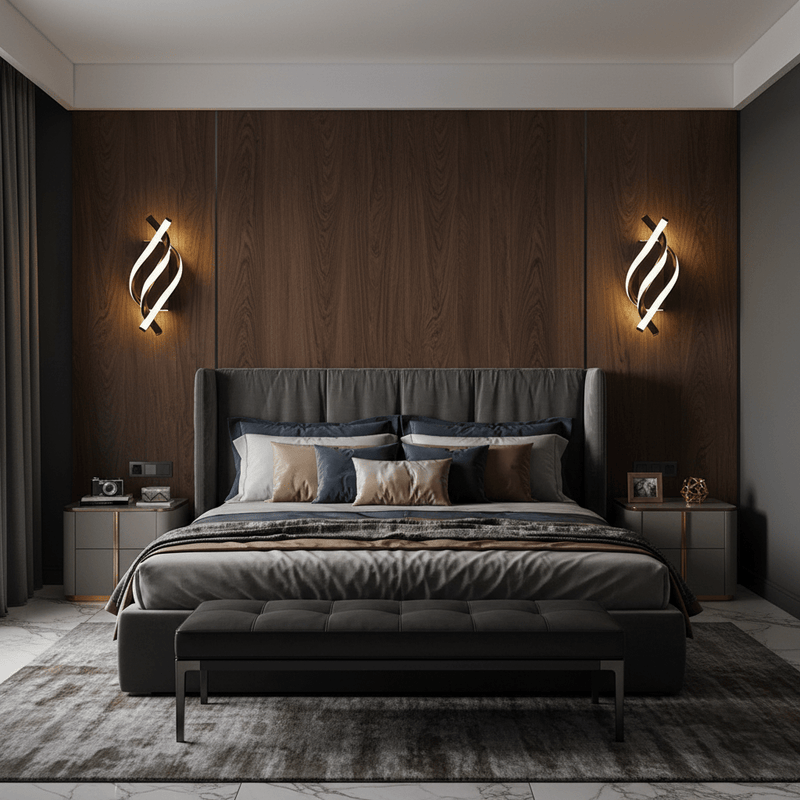 Zaevia Helix Minimalist Spiral LED Wall Sconce | 3 - Tone Color Adjustable - Wall Light | Zaevia