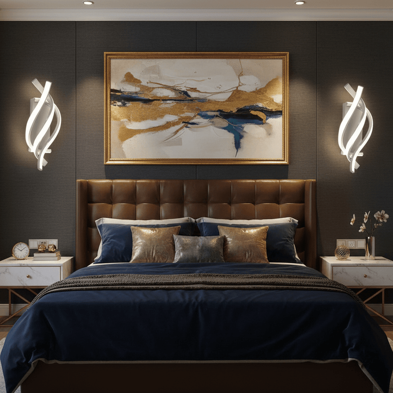 Zaevia Helix Minimalist Spiral LED Wall Sconce | 3 - Tone Color Adjustable - Wall Light | Zaevia