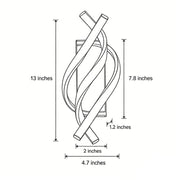 Zaevia Helix Minimalist Spiral LED Wall Sconce | 3 - Tone Color Adjustable - Wall Light | Zaevia