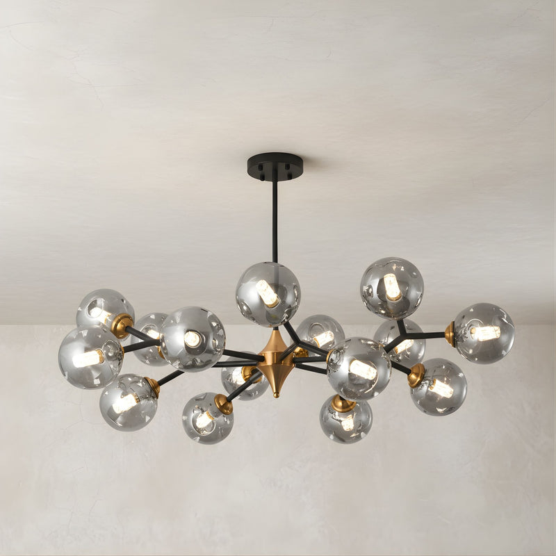 Zaevia Sputnik Chandelier Multi Light Globe Hardwired Mid Century Modern Ceiling Light - ceiling light | Zaevia