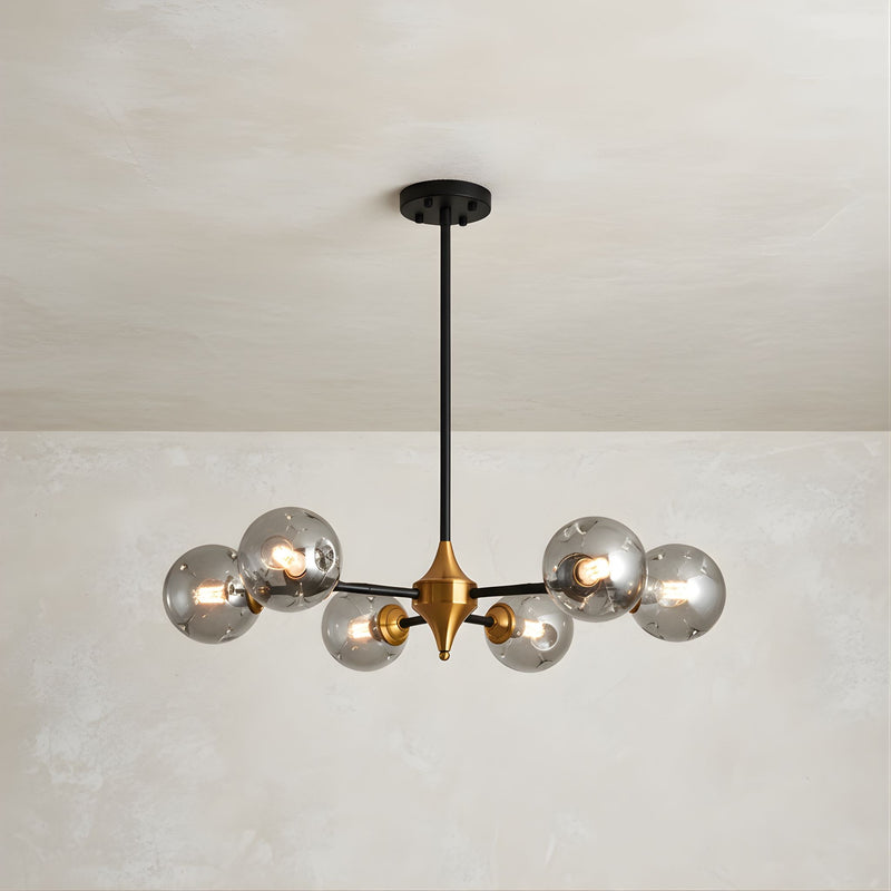 Zaevia Sputnik Chandelier Multi Light Globe Hardwired Mid Century Modern Ceiling Light - ceiling light | Zaevia