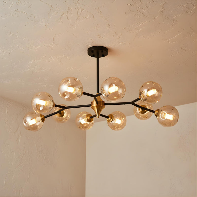 Zaevia Sputnik Chandelier Multi Light Globe Hardwired Mid Century Modern Ceiling Light - ceiling light | Zaevia