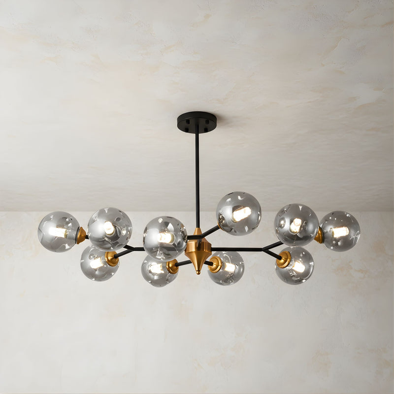 Zaevia Sputnik Chandelier Multi Light Globe Hardwired Mid Century Modern Ceiling Light - ceiling light | Zaevia