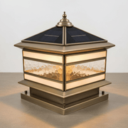 Aethel Brass Pillar Post Light - Lighting > Outdoor Lighting > Outdoor Post Lights > Pillar Lights | Zaevia