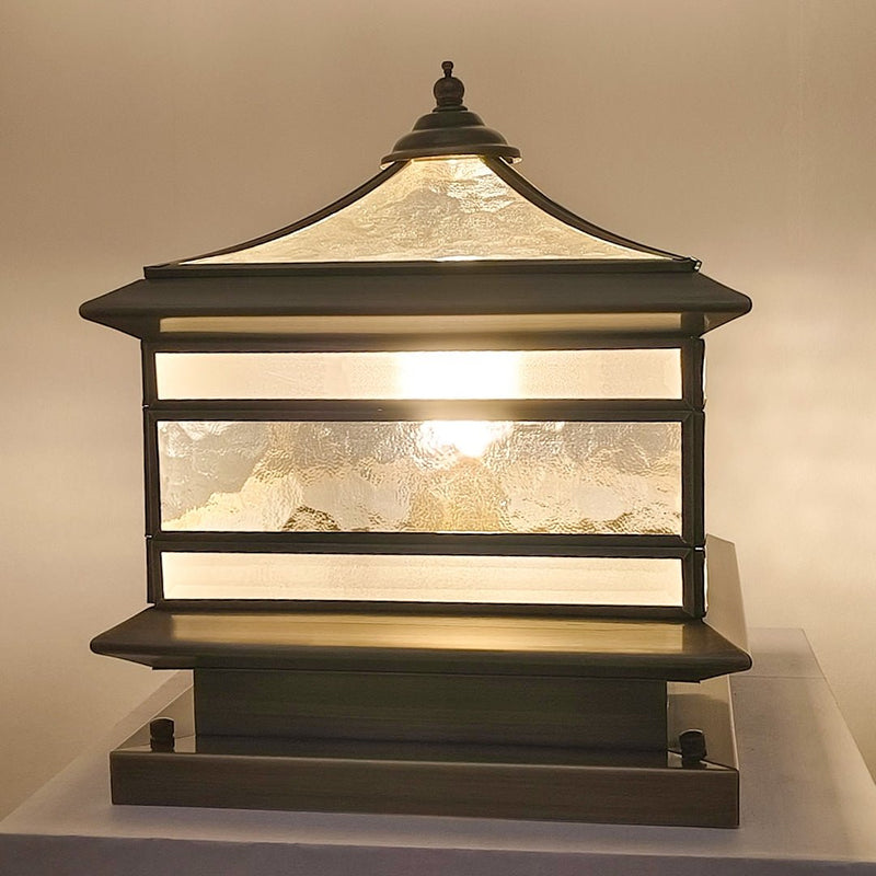 Aethel Brass Pillar Post Light - Lighting > Outdoor Lighting > Outdoor Post Lights > Pillar Lights | Zaevia