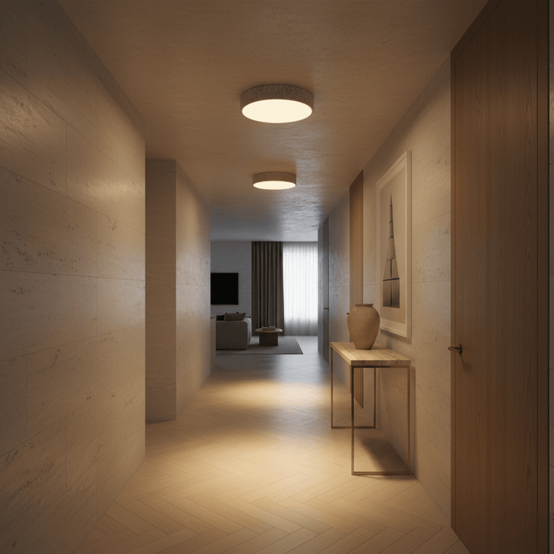 Strata Stone-Effect Flush Mount Ceiling Light - Lighting > Ceiling Lights > Flush Mount Lights > LED Flush Mounts | Zaevia