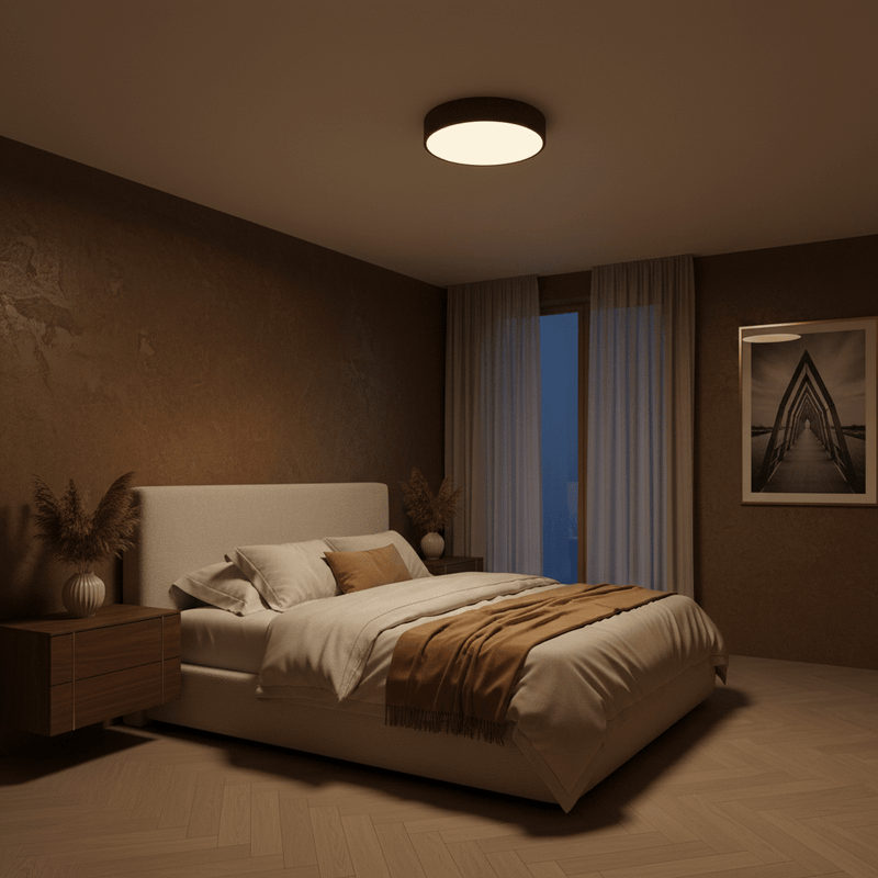 Strata Stone-Effect Flush Mount Ceiling Light - Lighting > Ceiling Lights > Flush Mount Lights > LED Flush Mounts | Zaevia