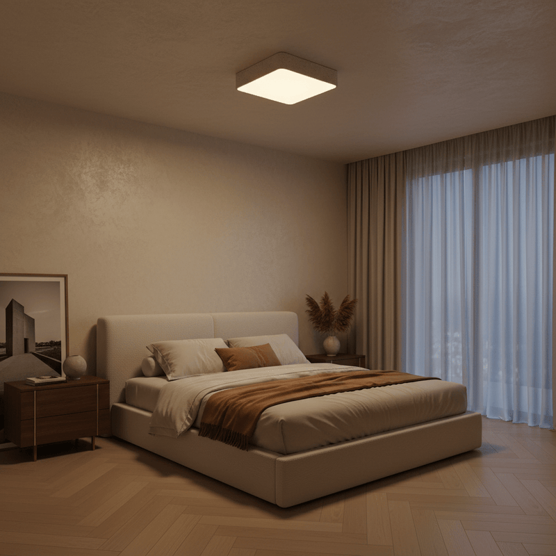 Strata Stone-Effect Flush Mount Ceiling Light - Lighting > Ceiling Lights > Flush Mount Lights > LED Flush Mounts | Zaevia
