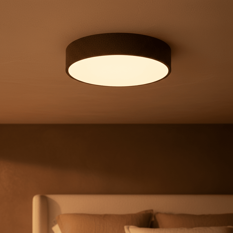 Strata Stone-Effect Flush Mount Ceiling Light - Lighting > Ceiling Lights > Flush Mount Lights > LED Flush Mounts | Zaevia