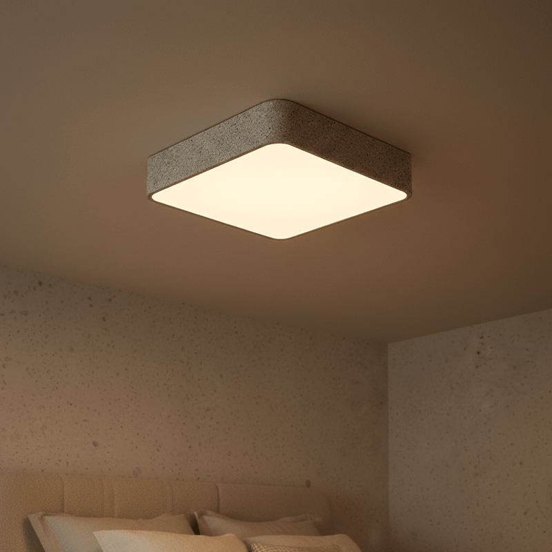 Strata Stone-Effect Flush Mount Ceiling Light - Lighting > Ceiling Lights > Flush Mount Lights > LED Flush Mounts | Zaevia