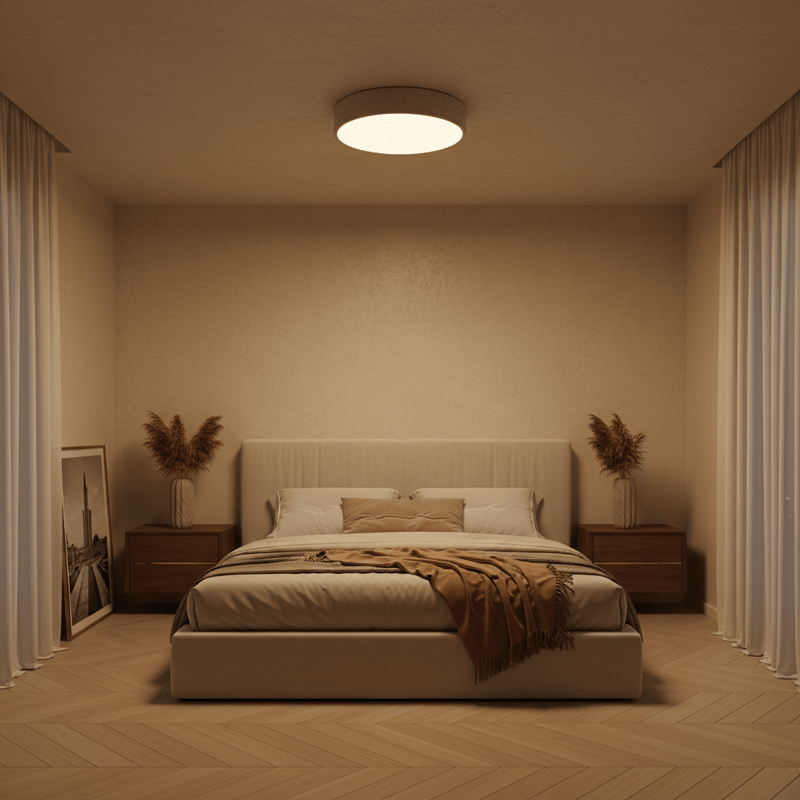 Strata Stone-Effect Flush Mount Ceiling Light - Lighting > Ceiling Lights > Flush Mount Lights > LED Flush Mounts | Zaevia
