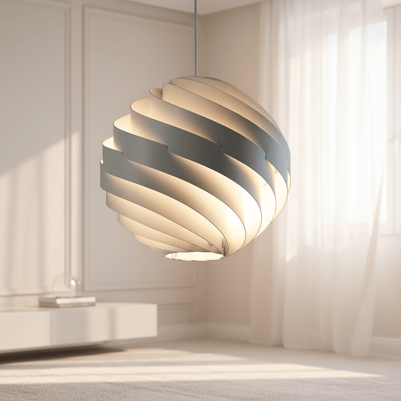 Zaevia Kura Modern Swirl Pendant Light - Lighting > Ceiling Lights > Pendant Lighting > Medium & Large Pendants | Zaevia