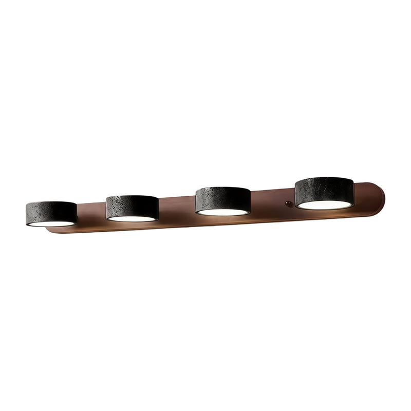 Terra Travertine & Wood Vanity Light