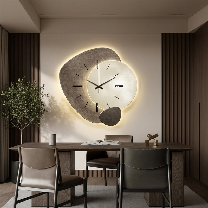 Terra Organic Sculptural Silent Wall Clock