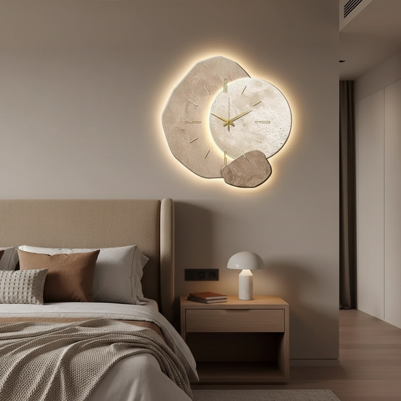 Terra Organic Sculptural Silent Wall Clock