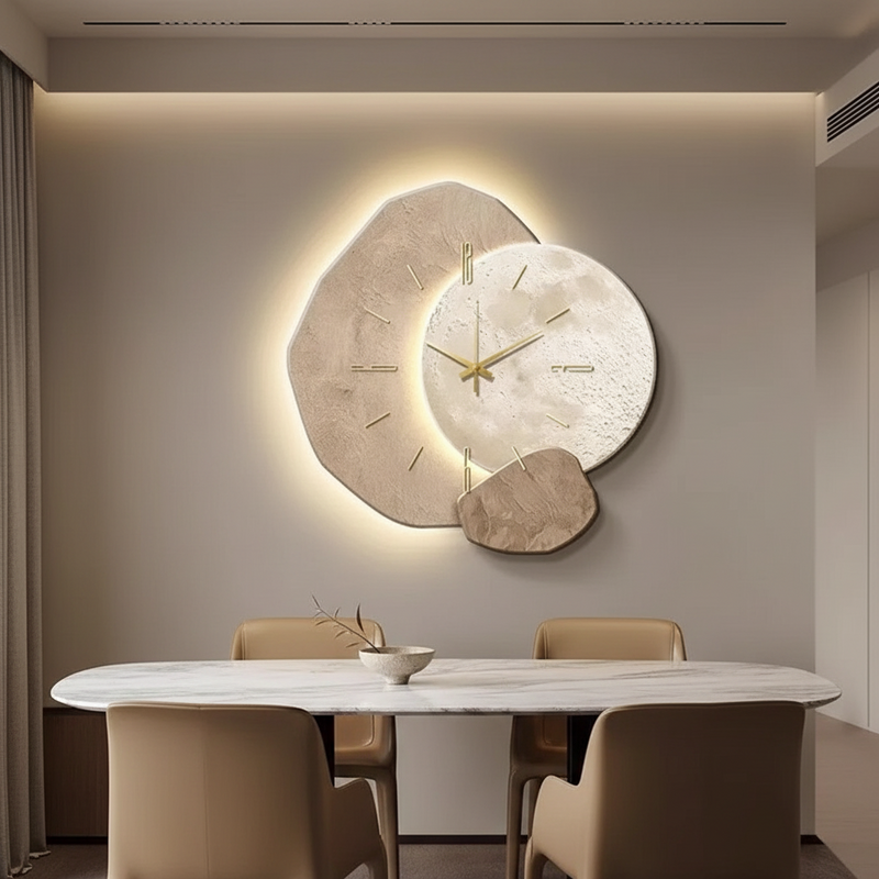 Terra Organic Sculptural Silent Wall Clock