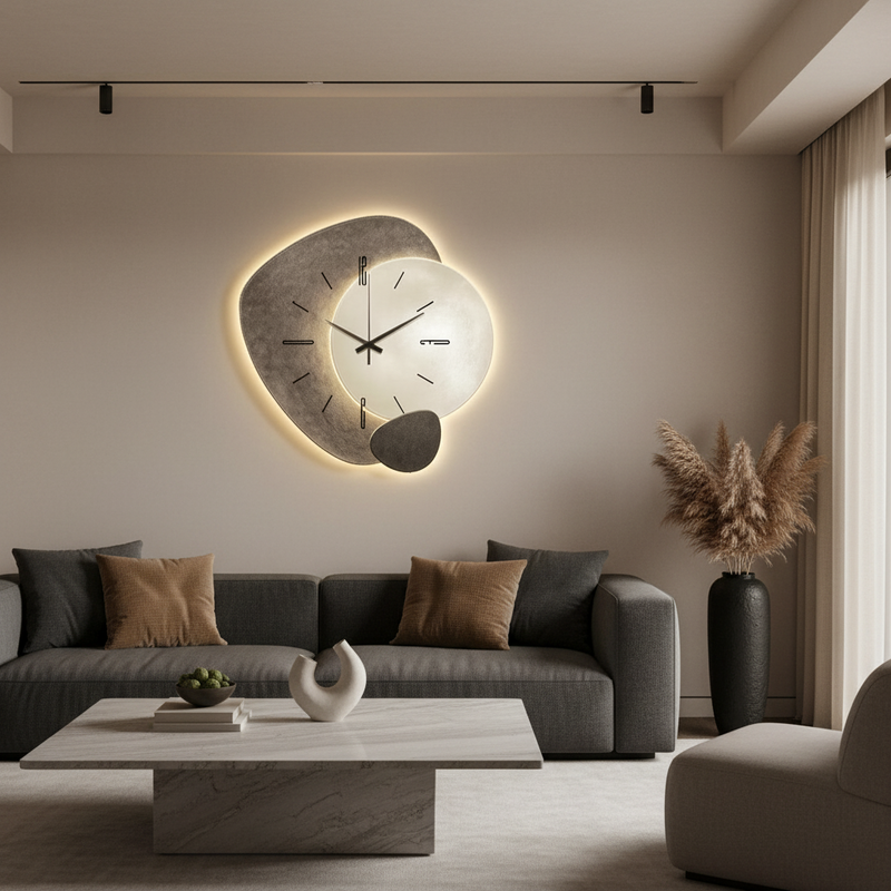 Terra Organic Sculptural Silent Wall Clock