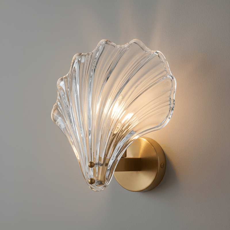 Zaevia Thalassa: Glass Shell Sconce - Wall Light | Zaevia