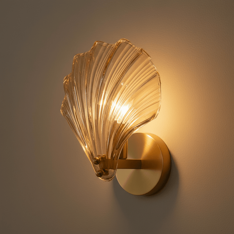 Zaevia Thalassa: Glass Shell Sconce - Wall Light | Zaevia