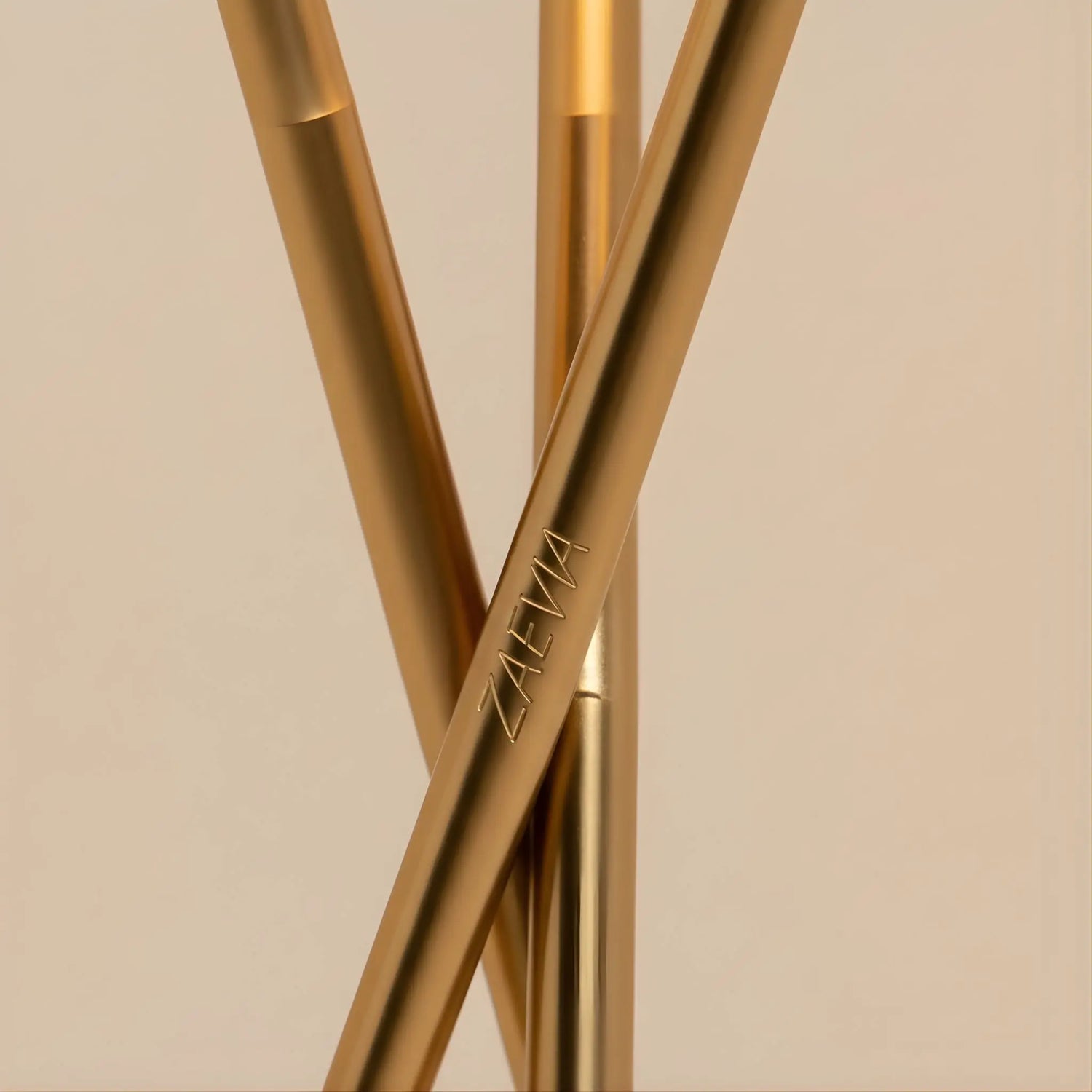 Brushed Gold Finish and Metal Construction