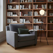 Zaevia Tripod Floor Lamp Frosted Globe Modern Accent Light - Floor lamp | Zaevia
