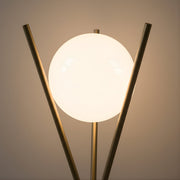 Zaevia Tripod Floor Lamp Frosted Globe Modern Accent Light - Floor lamp | Zaevia