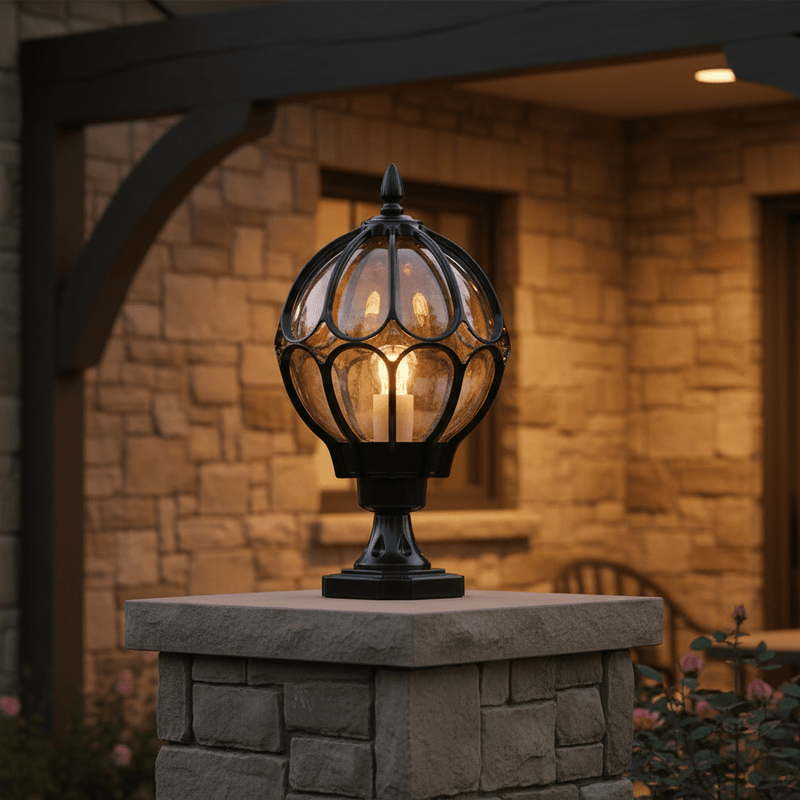 Vintage Orbital Pier Mount Light