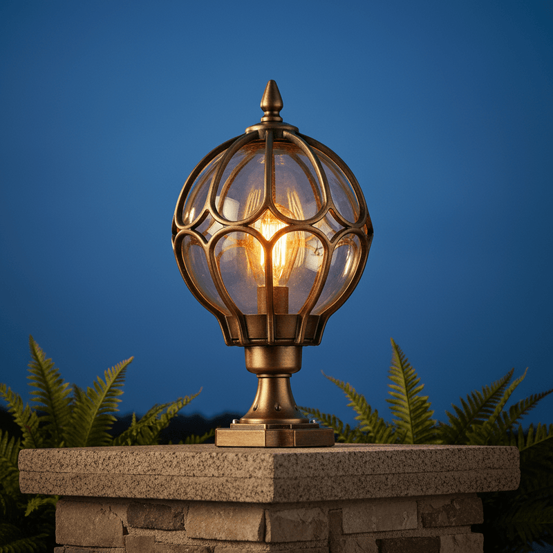 Vintage Orbital Pier Mount Light