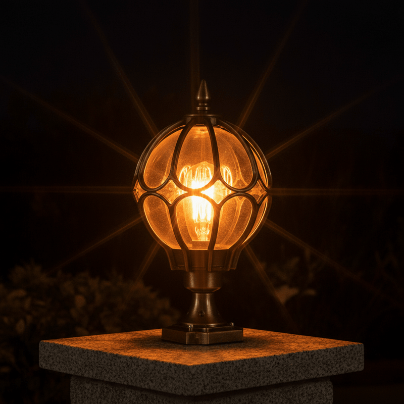 Vintage Orbital Pier Mount Light