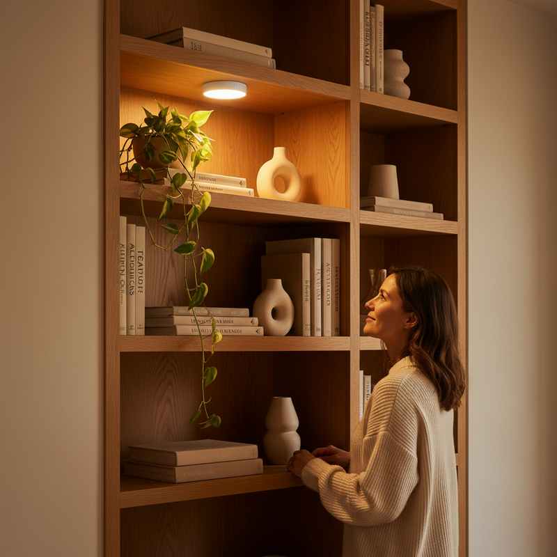 Wireless Motion Sensor LED Puck Light