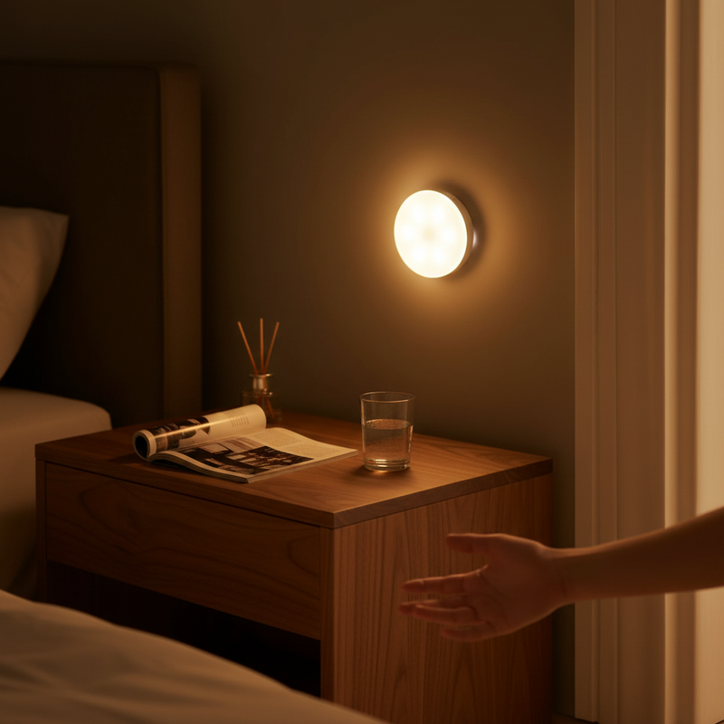 Wireless Motion Sensor LED Puck Light